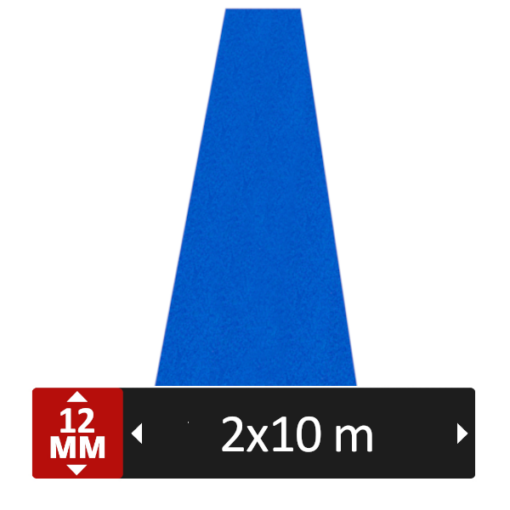 Sprinttrack Bleu 2m x 10m (Unicolor)