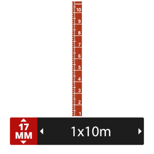 Sprinttrack Rouge 1m x 10m (+numéros)