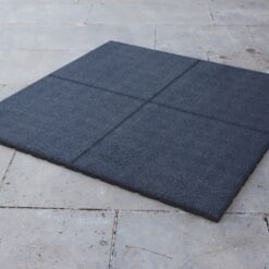 Dalles en caoutchouc GRIS - 1m x 1m - 25mm