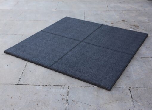 Dalles en caoutchouc GRIS - 1m x 1m - 25mm
