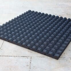 Alternative view of Dalles en caoutchouc GRIS - 1m x 1m - 45mm (Ext)