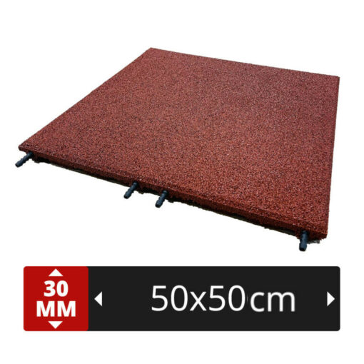 Dalles pour terrasse ROUGE - 50x50cm - 30mm