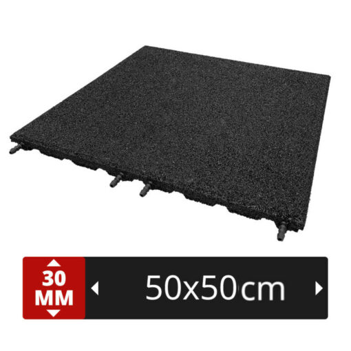 Dalles pour terrasse NOIR - 50x50cm - 30mm