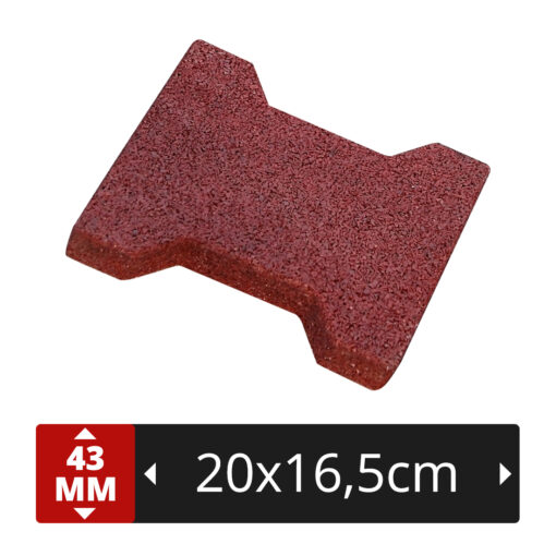 Klinkers pour écurie 43mm - Rouge (1m² = 35 pièces)