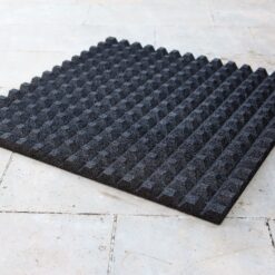 Alternative view of Dalles en caoutchouc NOIR - 1m x 1m - 45mm (Ext)