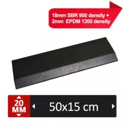 Rampe Fitness ULTRA 20mm - avec flocons gris