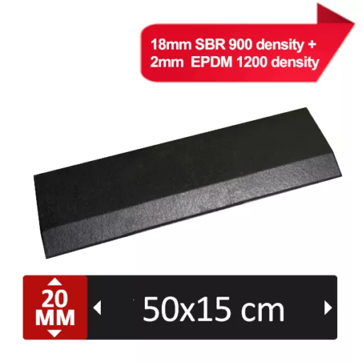 Rampe Fitness ULTRA 20mm - avec flocons gris