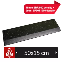 Rampe Fitness ULTRA 20mm - avec flocons gris