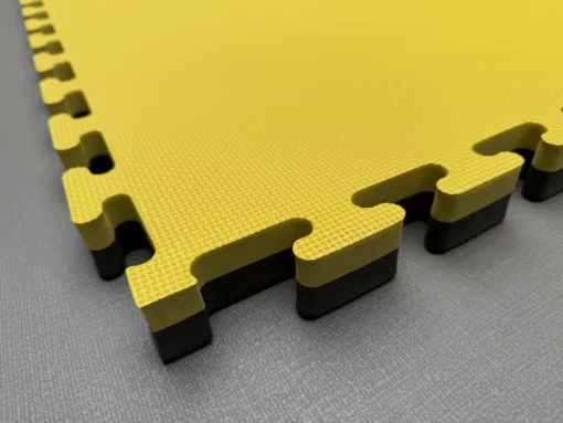 Tatami PREMIUM en mousse EVA (noir/jaune) – Ep 26mm – Image 4