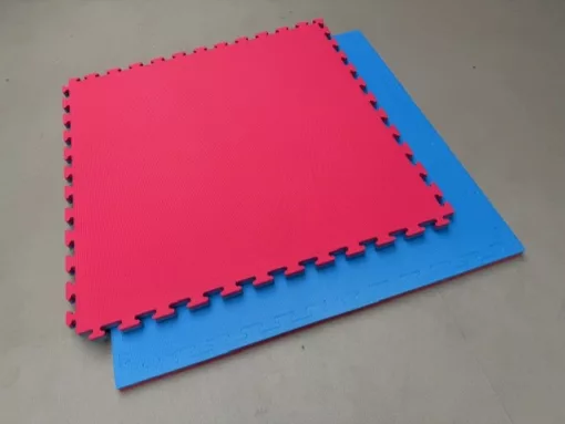Tatami PREMIUM en mousse EVA (bleu/rose) -Ep 26mm