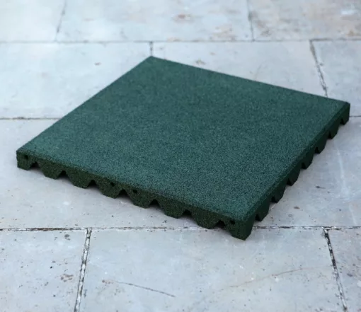 Dalles en caoutchouc VERT- 50cm x 50cm - 45mm (Ext) – Image 5