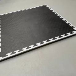 Tatami PREMIUM en mousse EVA (Gris/Noir) – Ep 40mm